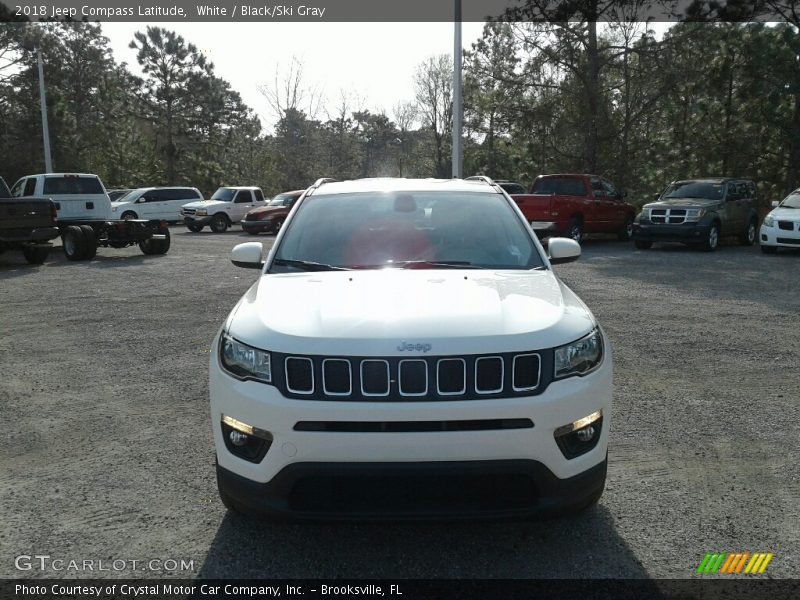 White / Black/Ski Gray 2018 Jeep Compass Latitude