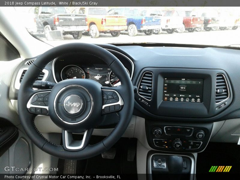 White / Black/Ski Gray 2018 Jeep Compass Latitude