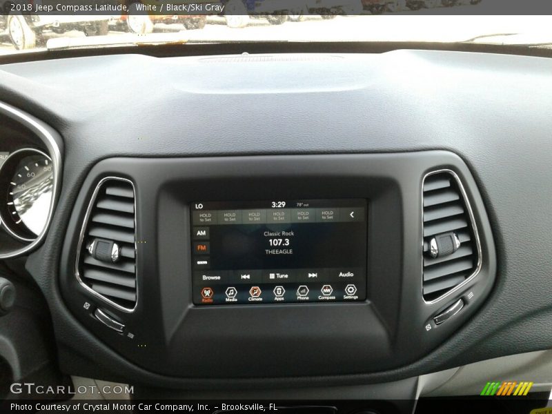 White / Black/Ski Gray 2018 Jeep Compass Latitude