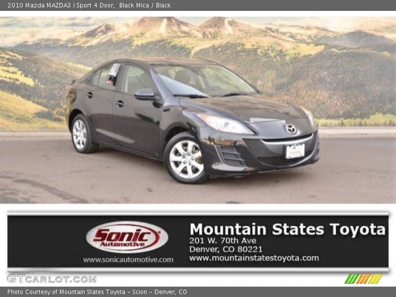 Black Mica / Black 2010 Mazda MAZDA3 i Sport 4 Door