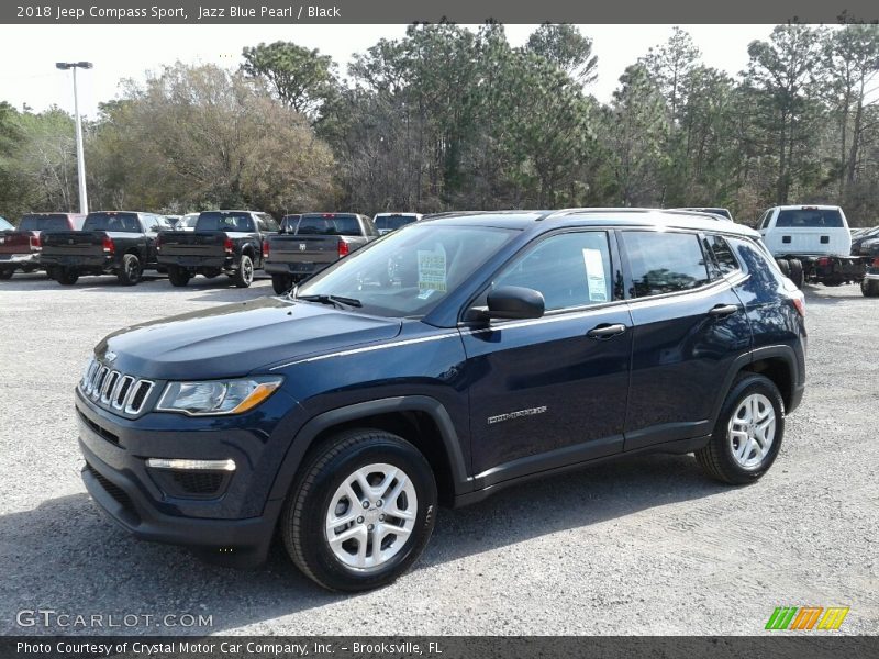 Jazz Blue Pearl / Black 2018 Jeep Compass Sport