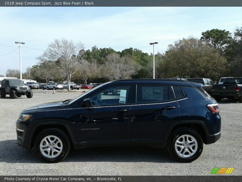 Jazz Blue Pearl / Black 2018 Jeep Compass Sport