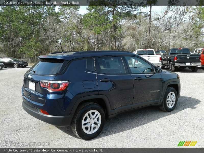 Jazz Blue Pearl / Black 2018 Jeep Compass Sport