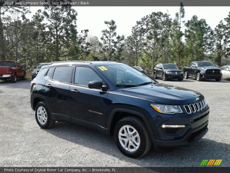 Jazz Blue Pearl / Black 2018 Jeep Compass Sport