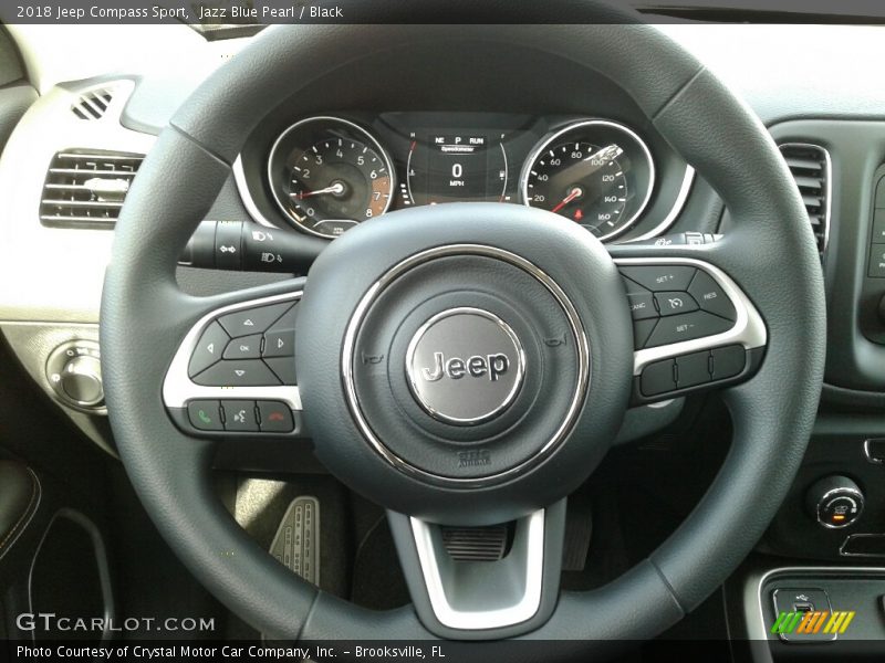 Jazz Blue Pearl / Black 2018 Jeep Compass Sport