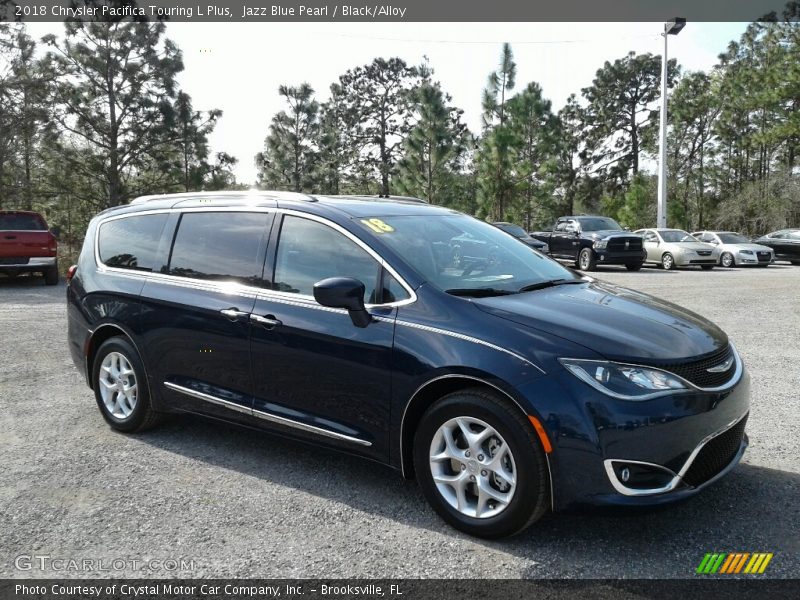 Jazz Blue Pearl / Black/Alloy 2018 Chrysler Pacifica Touring L Plus