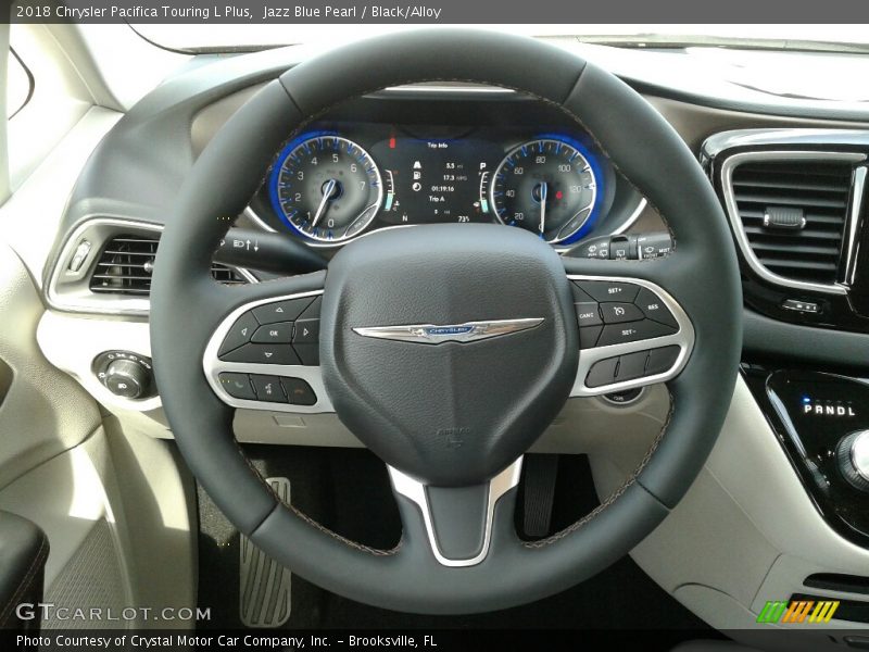 Jazz Blue Pearl / Black/Alloy 2018 Chrysler Pacifica Touring L Plus