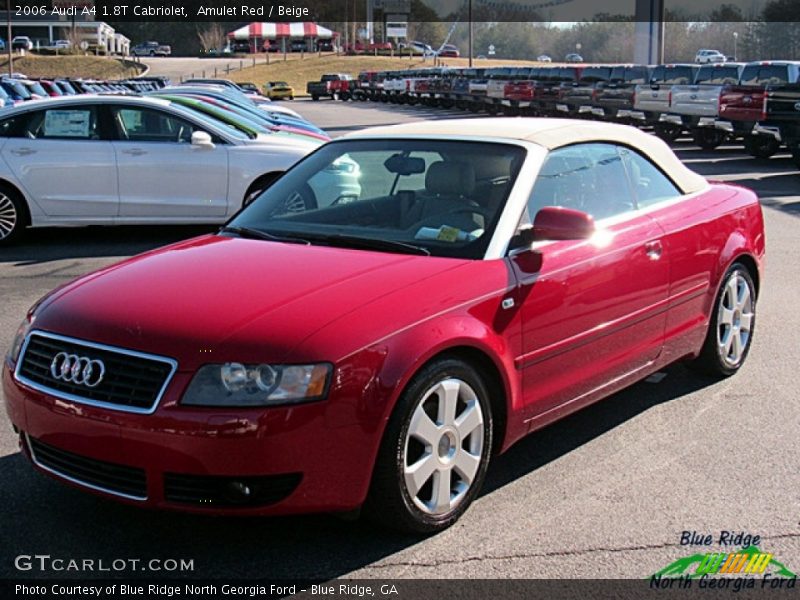 Amulet Red / Beige 2006 Audi A4 1.8T Cabriolet