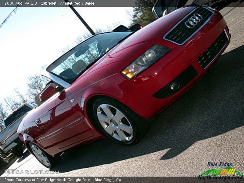 Amulet Red / Beige 2006 Audi A4 1.8T Cabriolet