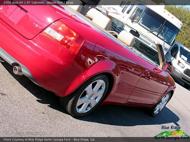 Amulet Red / Beige 2006 Audi A4 1.8T Cabriolet