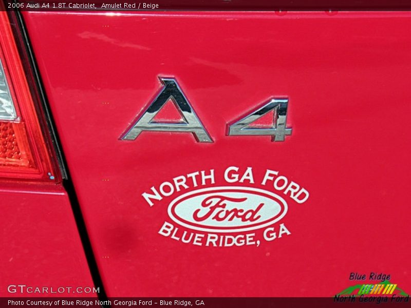 Amulet Red / Beige 2006 Audi A4 1.8T Cabriolet