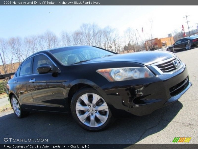 Nighthawk Black Pearl / Ivory 2008 Honda Accord EX-L V6 Sedan