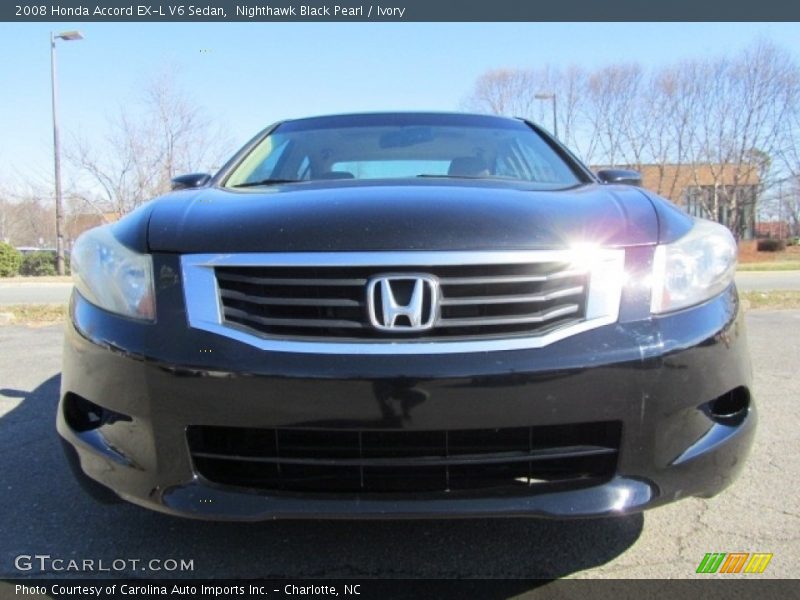 Nighthawk Black Pearl / Ivory 2008 Honda Accord EX-L V6 Sedan
