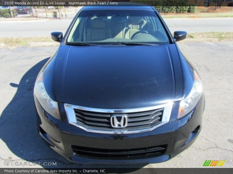 Nighthawk Black Pearl / Ivory 2008 Honda Accord EX-L V6 Sedan