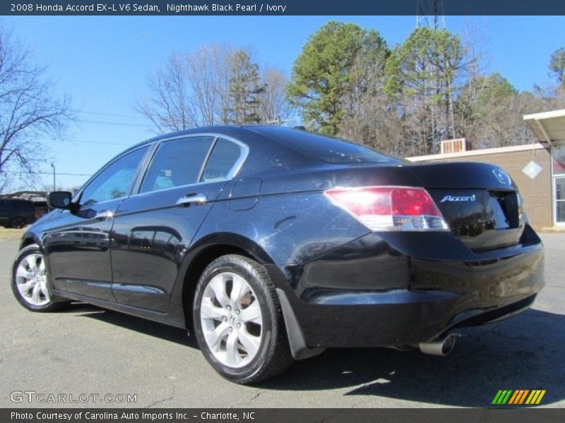 Nighthawk Black Pearl / Ivory 2008 Honda Accord EX-L V6 Sedan