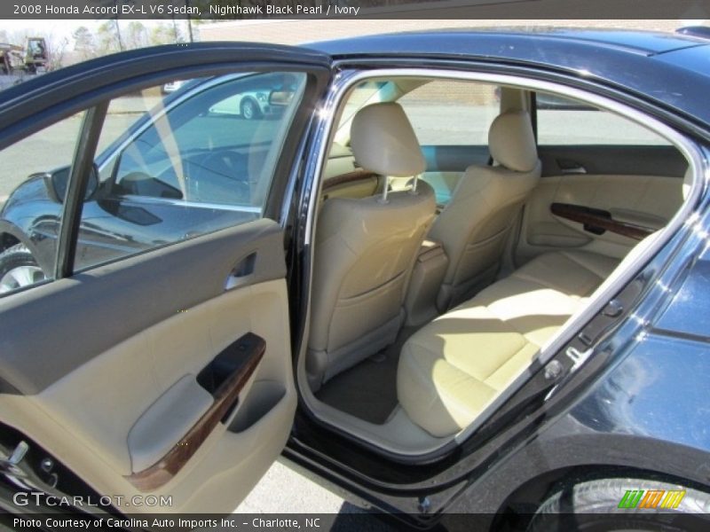 Nighthawk Black Pearl / Ivory 2008 Honda Accord EX-L V6 Sedan