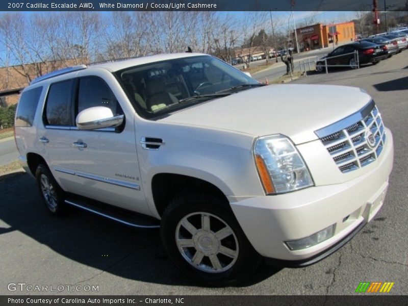 White Diamond / Cocoa/Light Cashmere 2007 Cadillac Escalade AWD