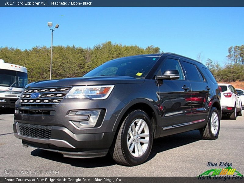 Magnetic / Ebony Black 2017 Ford Explorer XLT