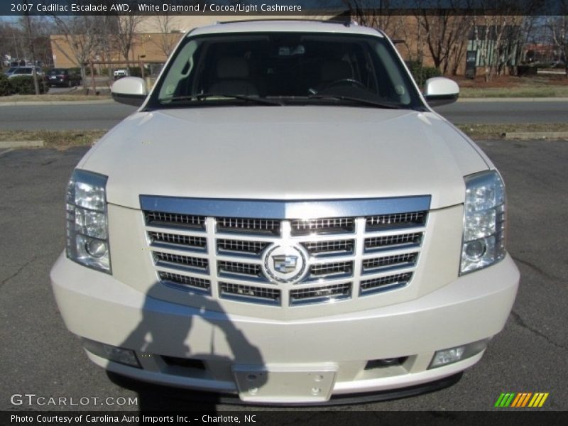 White Diamond / Cocoa/Light Cashmere 2007 Cadillac Escalade AWD