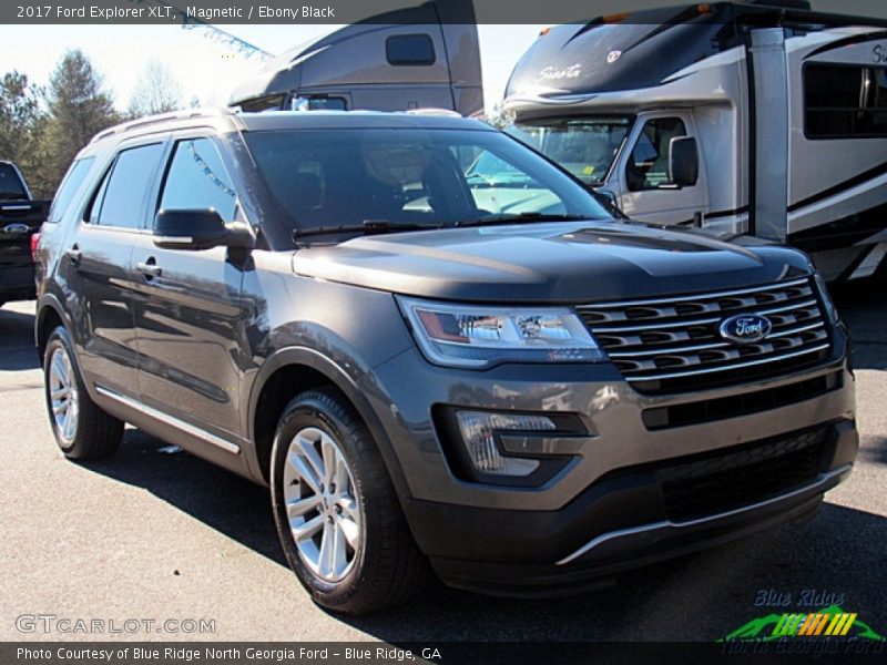 Magnetic / Ebony Black 2017 Ford Explorer XLT