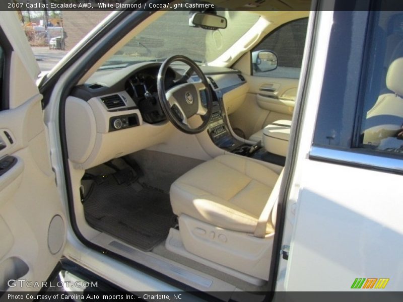 White Diamond / Cocoa/Light Cashmere 2007 Cadillac Escalade AWD