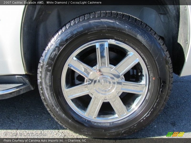 White Diamond / Cocoa/Light Cashmere 2007 Cadillac Escalade AWD