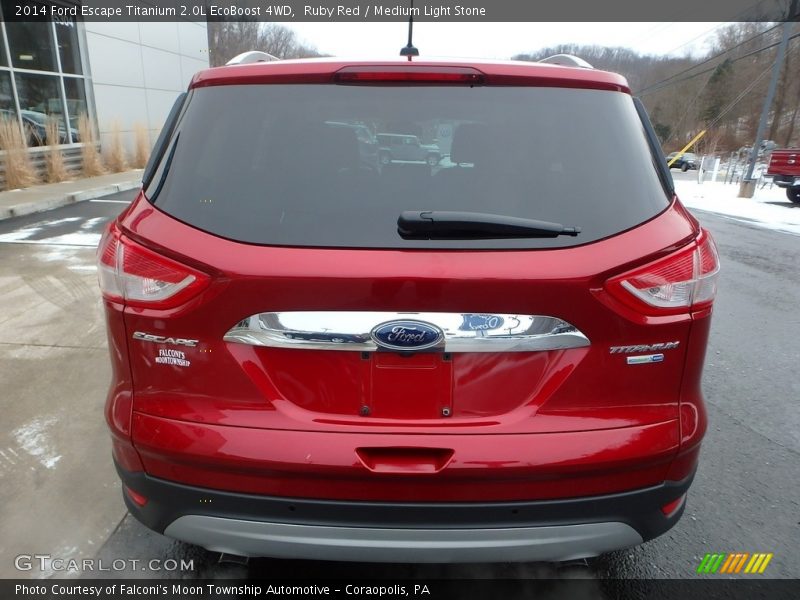 Ruby Red / Medium Light Stone 2014 Ford Escape Titanium 2.0L EcoBoost 4WD