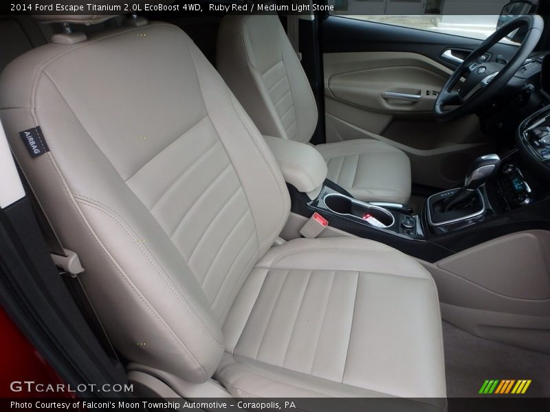 Ruby Red / Medium Light Stone 2014 Ford Escape Titanium 2.0L EcoBoost 4WD