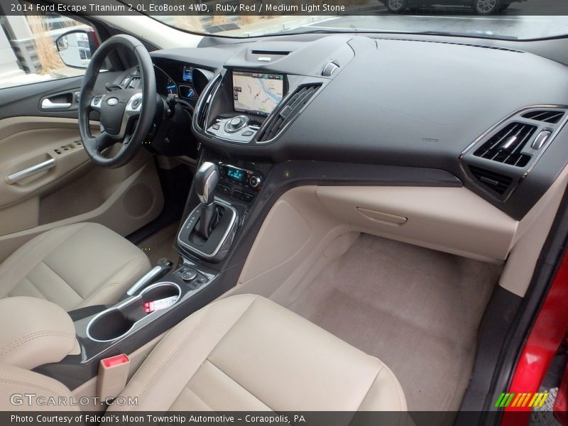 Ruby Red / Medium Light Stone 2014 Ford Escape Titanium 2.0L EcoBoost 4WD