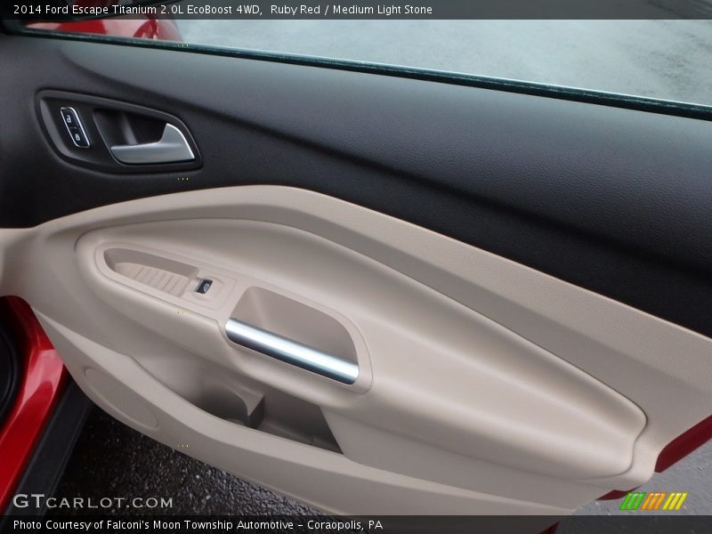 Ruby Red / Medium Light Stone 2014 Ford Escape Titanium 2.0L EcoBoost 4WD