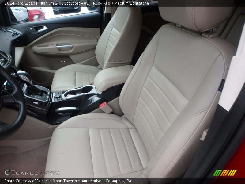 Ruby Red / Medium Light Stone 2014 Ford Escape Titanium 2.0L EcoBoost 4WD