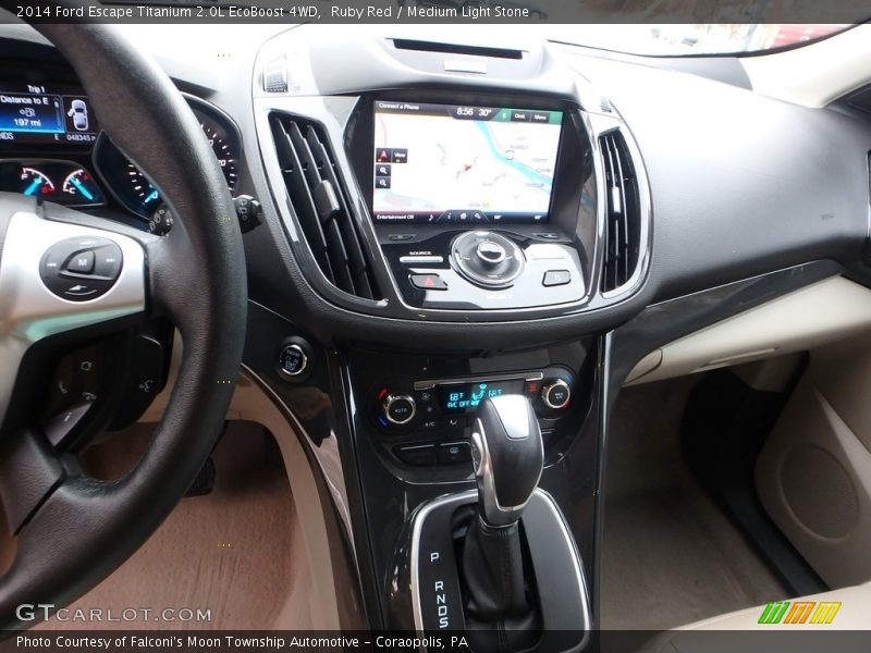 Ruby Red / Medium Light Stone 2014 Ford Escape Titanium 2.0L EcoBoost 4WD