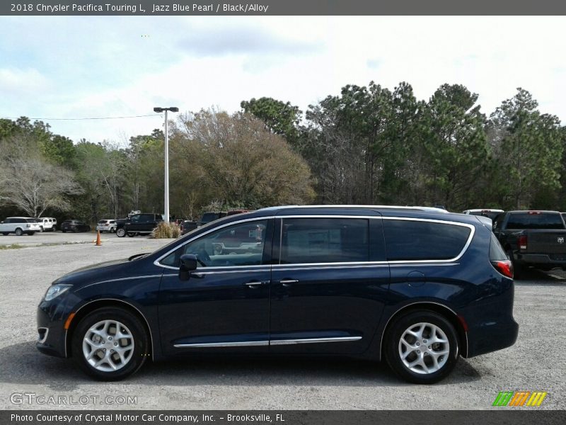 Jazz Blue Pearl / Black/Alloy 2018 Chrysler Pacifica Touring L