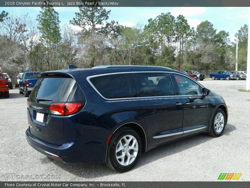 Jazz Blue Pearl / Black/Alloy 2018 Chrysler Pacifica Touring L