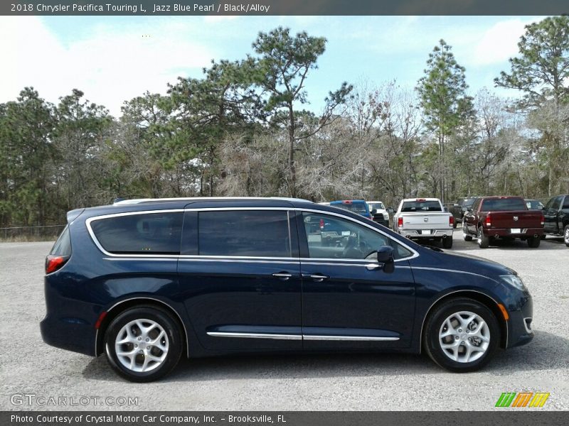 Jazz Blue Pearl / Black/Alloy 2018 Chrysler Pacifica Touring L