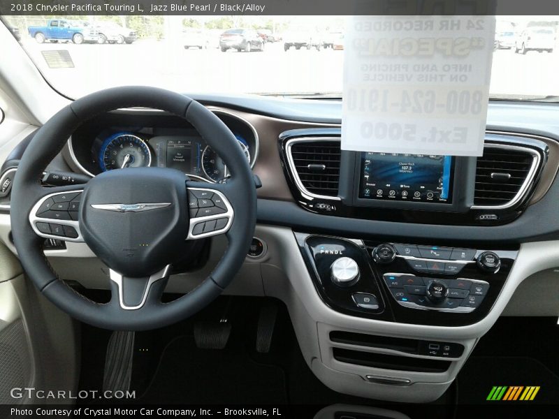 Jazz Blue Pearl / Black/Alloy 2018 Chrysler Pacifica Touring L