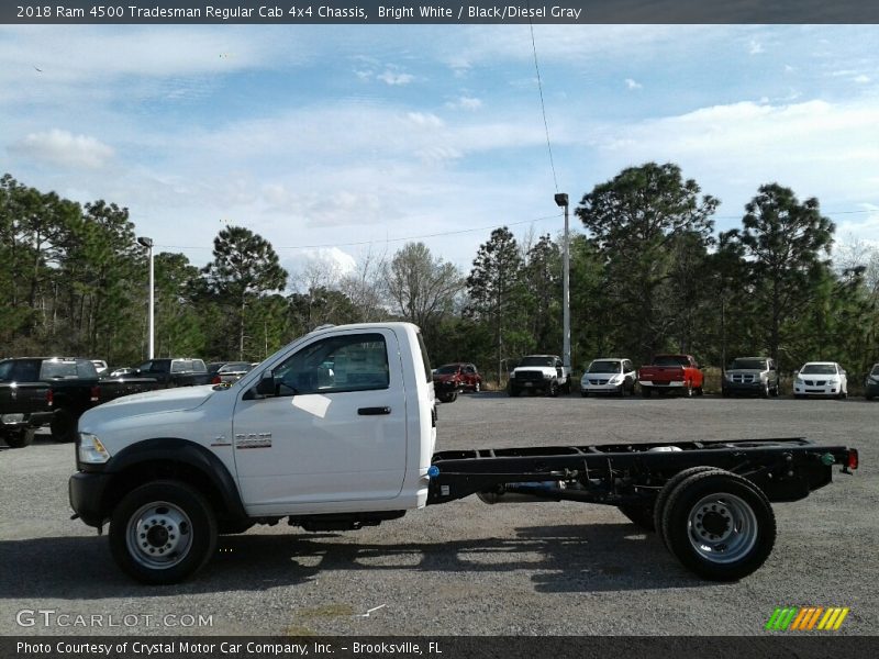 Bright White / Black/Diesel Gray 2018 Ram 4500 Tradesman Regular Cab 4x4 Chassis