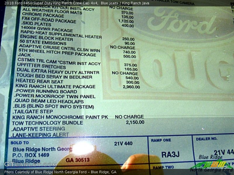 Blue Jeans / King Ranch Java 2018 Ford F450 Super Duty King Ranch Crew Cab 4x4