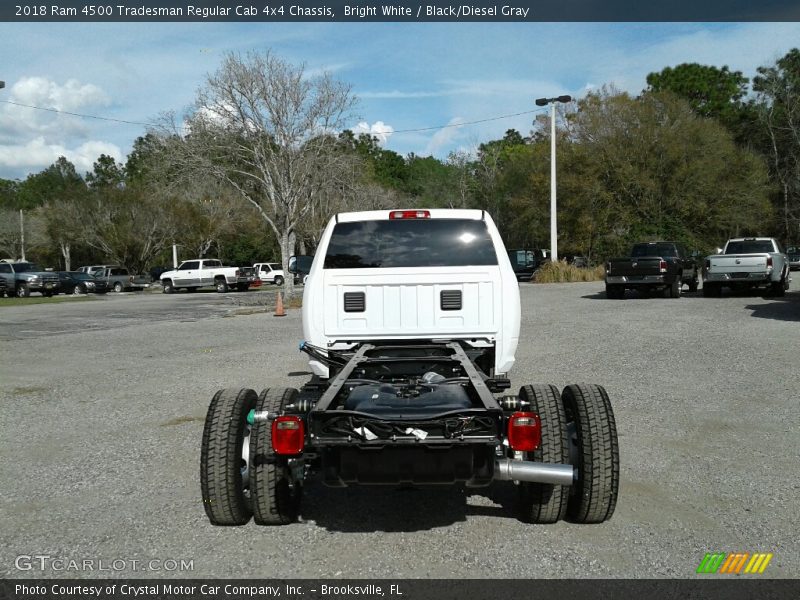 Bright White / Black/Diesel Gray 2018 Ram 4500 Tradesman Regular Cab 4x4 Chassis