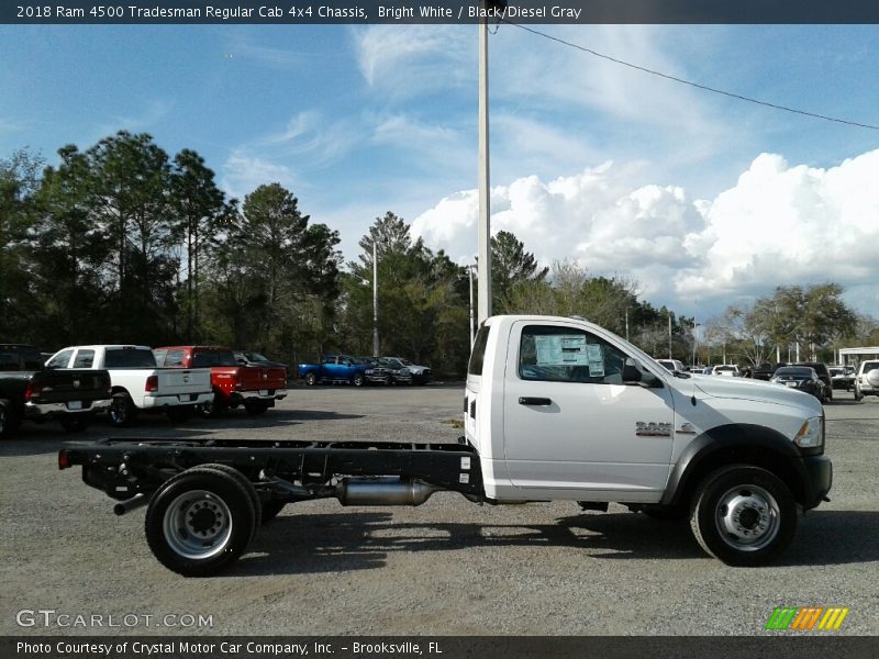 Bright White / Black/Diesel Gray 2018 Ram 4500 Tradesman Regular Cab 4x4 Chassis