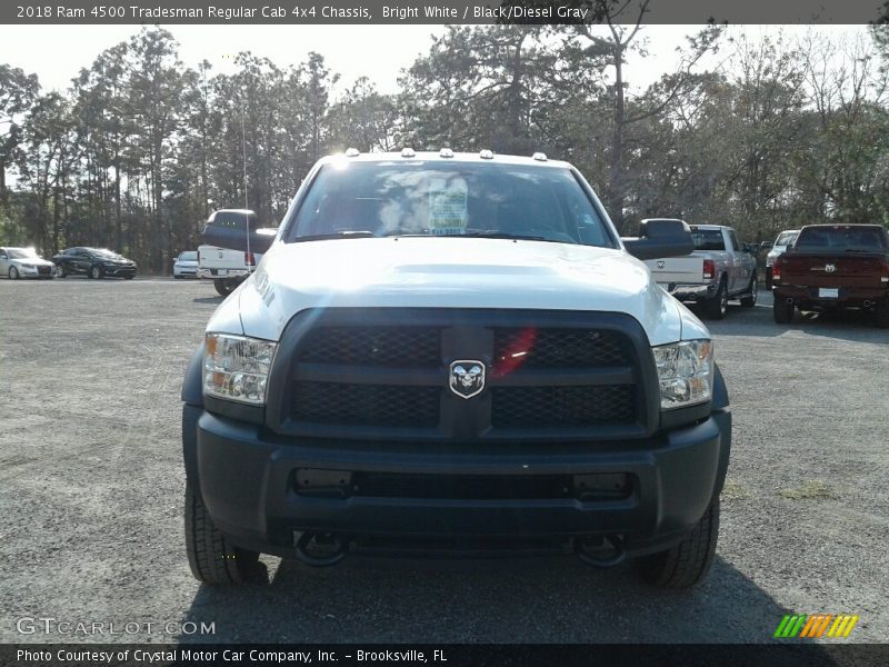 Bright White / Black/Diesel Gray 2018 Ram 4500 Tradesman Regular Cab 4x4 Chassis