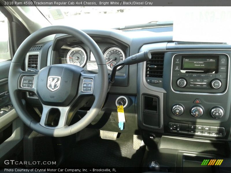 Bright White / Black/Diesel Gray 2018 Ram 4500 Tradesman Regular Cab 4x4 Chassis