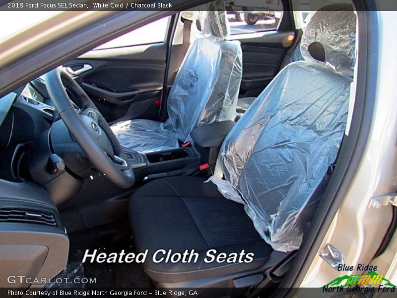 White Gold / Charcoal Black 2018 Ford Focus SEL Sedan