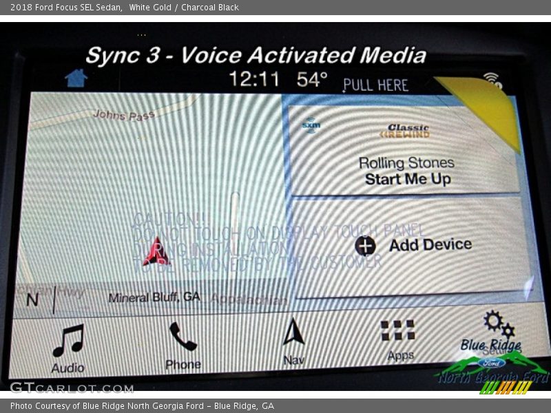 White Gold / Charcoal Black 2018 Ford Focus SEL Sedan