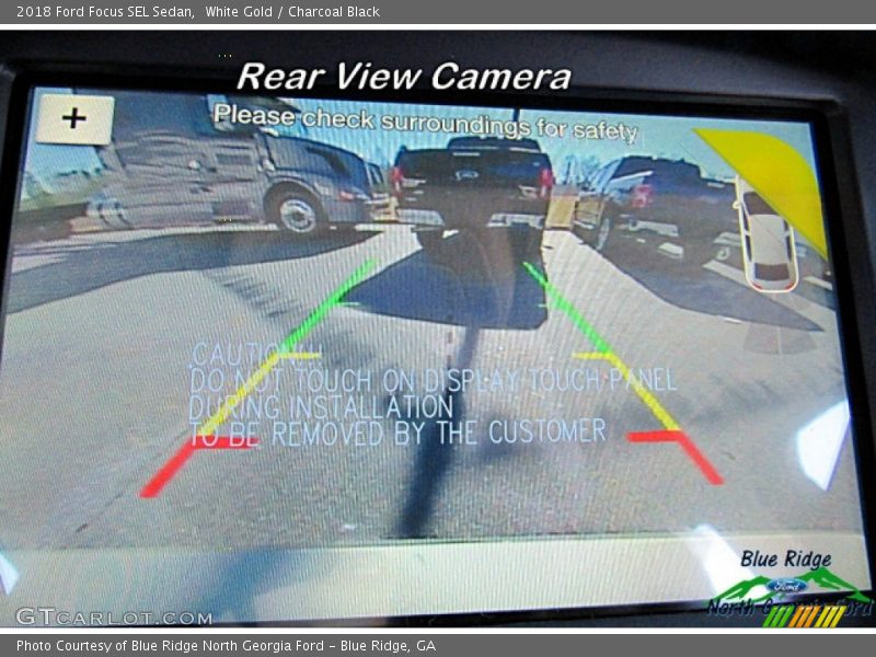 White Gold / Charcoal Black 2018 Ford Focus SEL Sedan