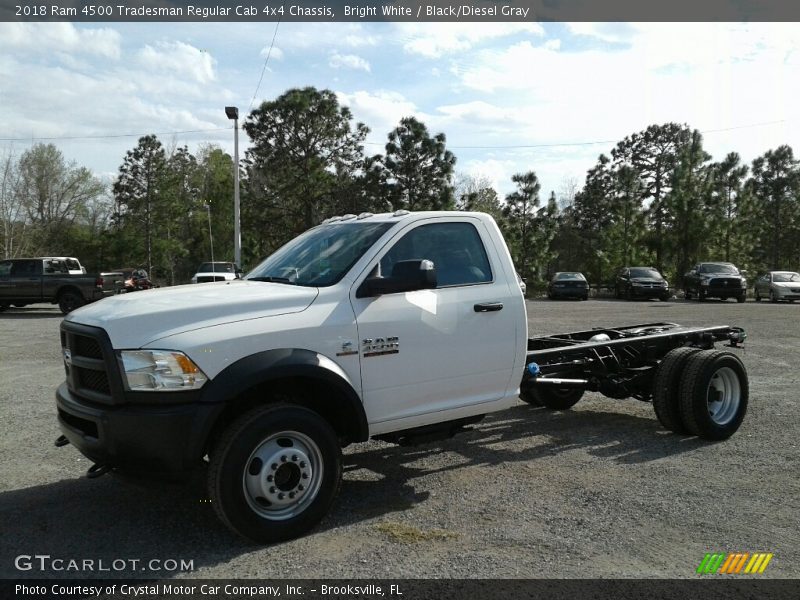 Bright White / Black/Diesel Gray 2018 Ram 4500 Tradesman Regular Cab 4x4 Chassis