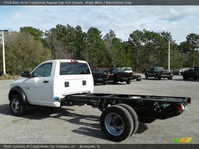 Bright White / Black/Diesel Gray 2018 Ram 4500 Tradesman Regular Cab 4x4 Chassis