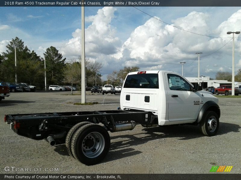 Bright White / Black/Diesel Gray 2018 Ram 4500 Tradesman Regular Cab 4x4 Chassis