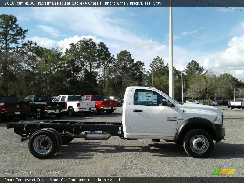 Bright White / Black/Diesel Gray 2018 Ram 4500 Tradesman Regular Cab 4x4 Chassis