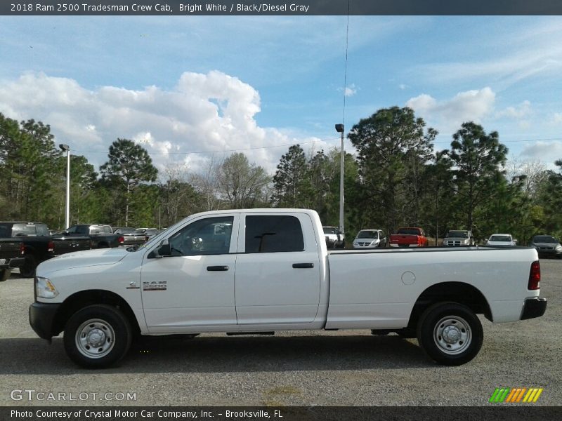 Bright White / Black/Diesel Gray 2018 Ram 2500 Tradesman Crew Cab